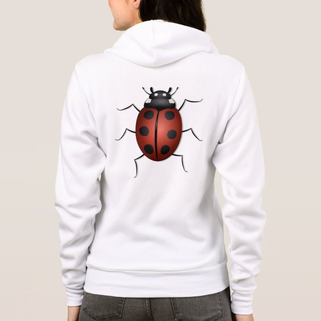 Ladybug insect Design Hoodie (Back)