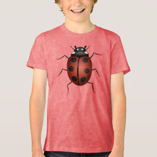 Ladybug insect Design Tri-Blend Shirt