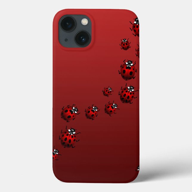 Ladybug iPad Case Customizable Cute Ladybird Case (Back)