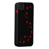 Ladybug iPhone Case Lady Bird iPhone 4 Case Gifts (Back/Right)