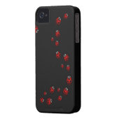 Ladybug iPhone Case Lady Bird iPhone 4 Case Gifts (Back Left)