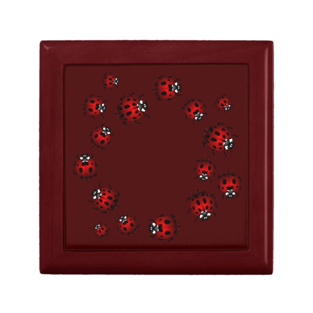 Ladybug Jewelry Box Lady Bird Keepsake Box Gifts (Front)