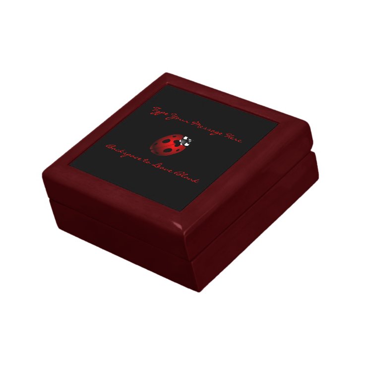 Ladybug Jewelry Box Ladybug Keepsake Personalized | Zazzle