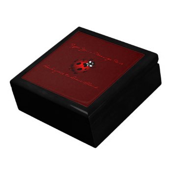 Ladybug Jewelry Box Ladybug Keepsake Personalized by artist_kim_hunter at Zazzle