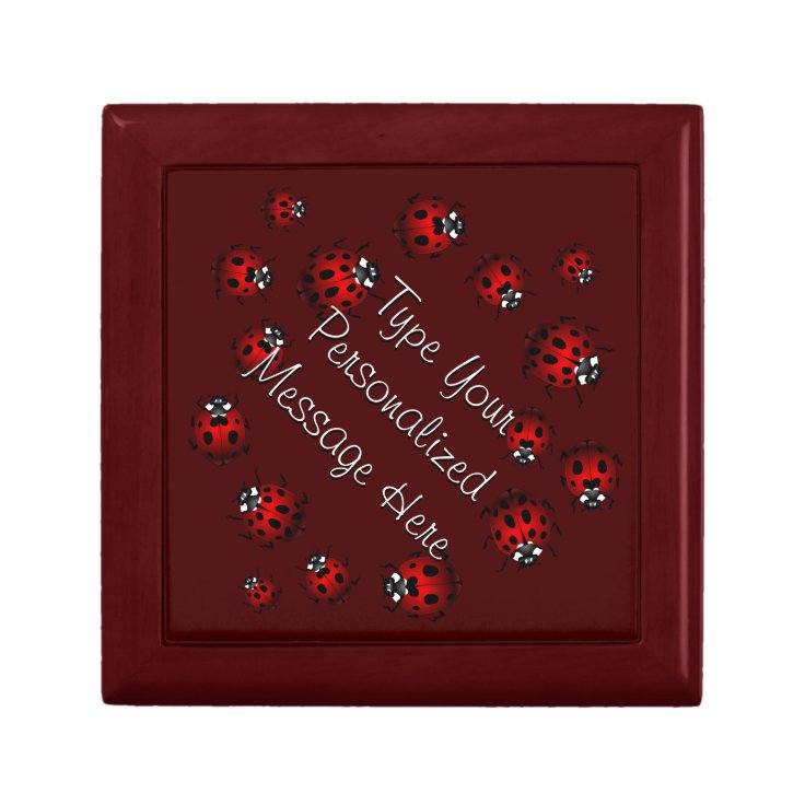 Ladybug Jewelry Box Personalized Keepsake Box Gift | Zazzle