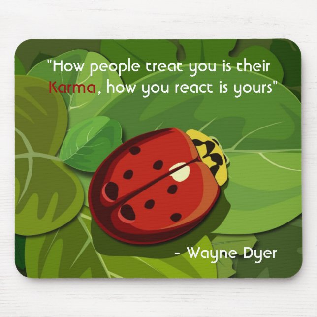 Ladybug Karma Mouse Pad (Front)