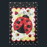 Ladybug Kitchen Towel<br><div class="desc">Decorative Ladybug Design.</div>