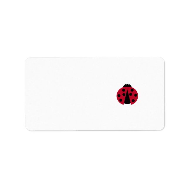 Ladybug Label (Front)