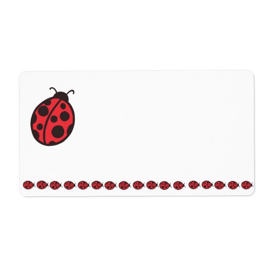 ladybug label zazzlecom