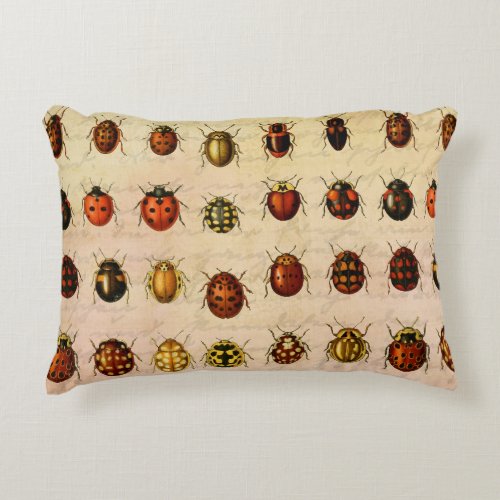 Ladybug Ladybird Beetle Insect Bug Accent Pillow