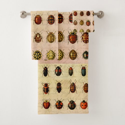 Ladybug Ladybird Beetle Insect Bug Bath Towel Set