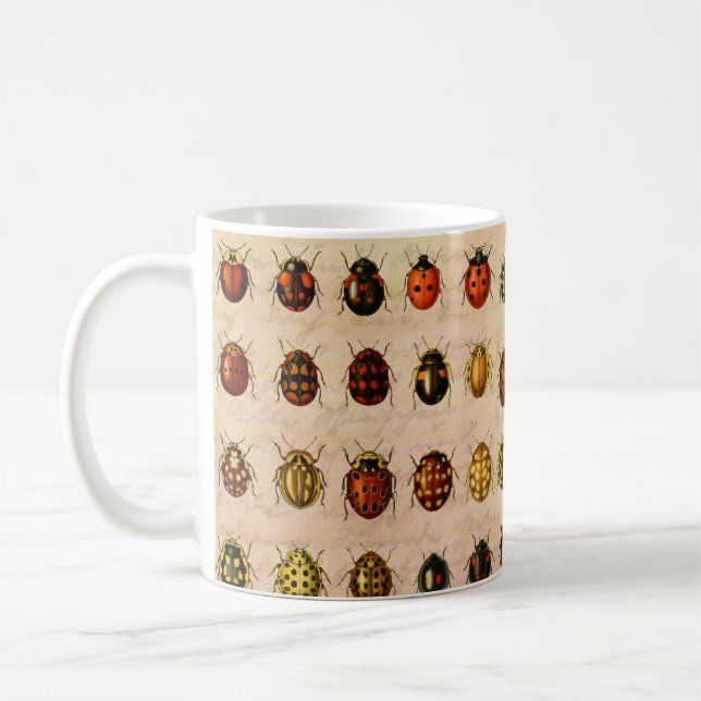 Ladybug Ladybird Beetle Insect Bug Coffee Mug (Left)