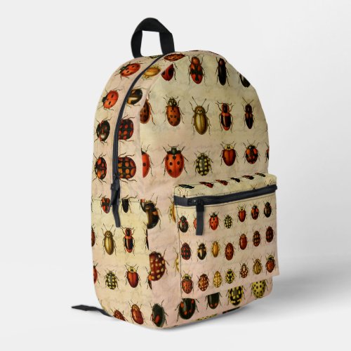 Ladybug Ladybird Beetle Insect Bug Printed Backpack