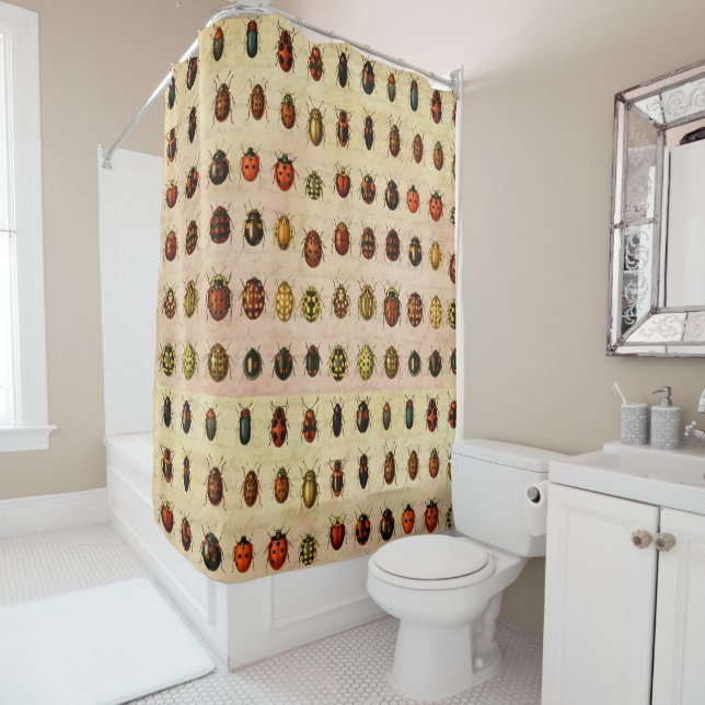 Ladybug Ladybird Beetle Insect Bug Shower Curtain (In Situ)
