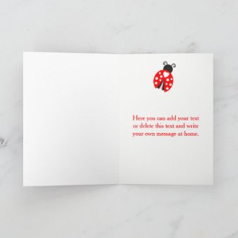 Ladybug Ladybird Birthday Party Thank You | Zazzle