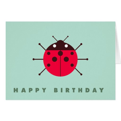 Ladybug / Ladybird Happy Birthday Cards | Zazzle