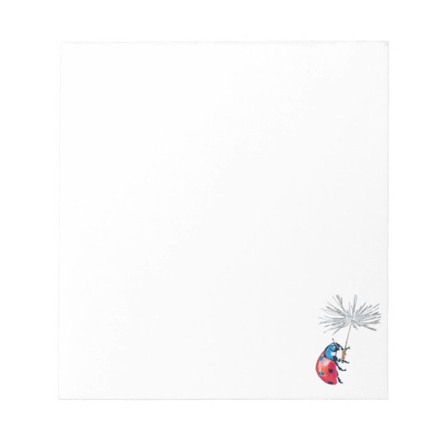 Ladybug / ladybird notepad (Front)