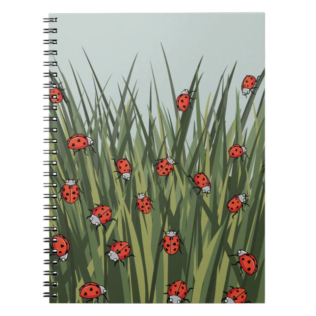 Ladybug ladybird pattern notebook (Front)