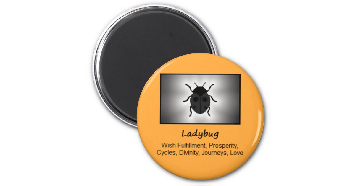 Ladybug Ladybird Totem Animal Spirit Meaning Magnet | Zazzle