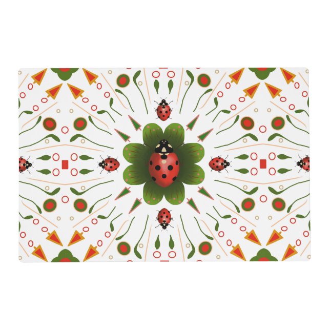 Ladybug Laminated Place Mat (Front)