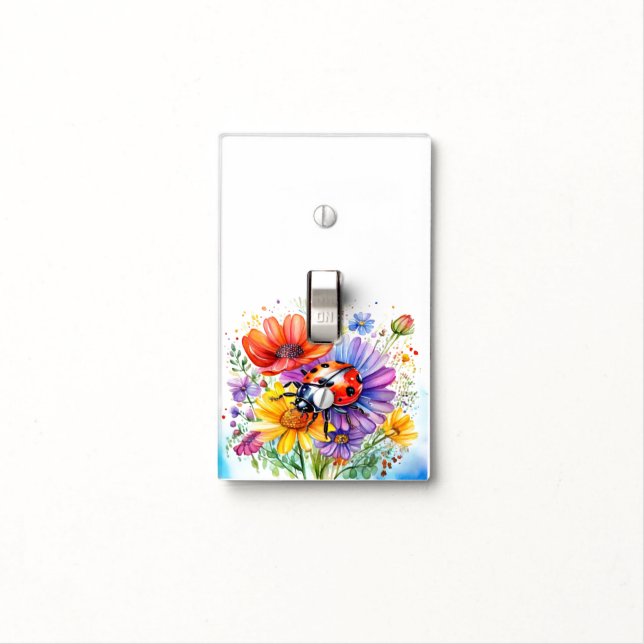 Ladybug Light Switch Cover (In Situ)