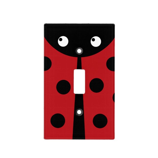 Ladybug Light Switch Cover (Front)
