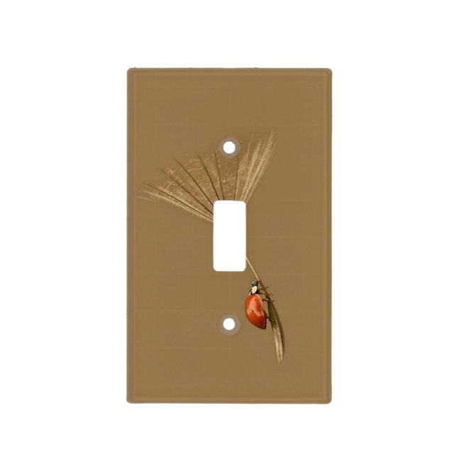 Ladybug Light Switch Cover (Front)