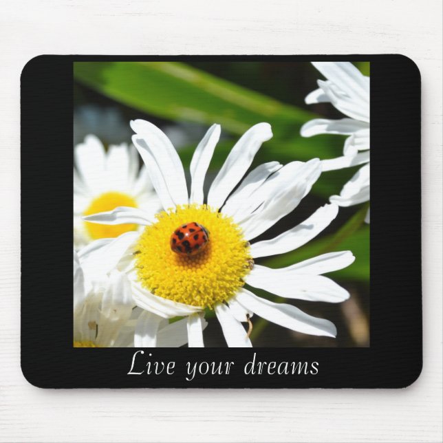 Ladybug Live Your Dreams Mousepad (Front)