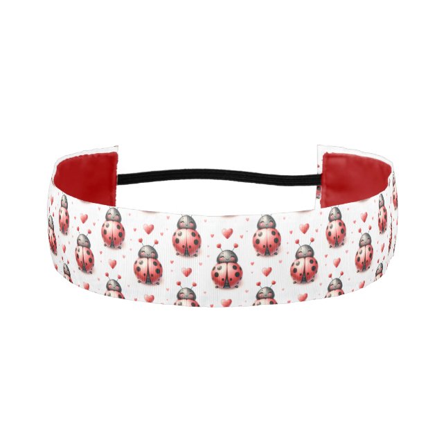 Ladybug Love Athletic Headband (Front)