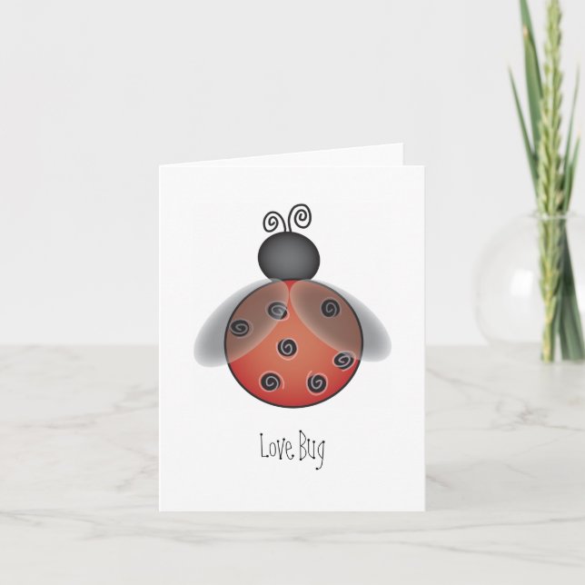 Ladybug, Love Bug Card (Front)