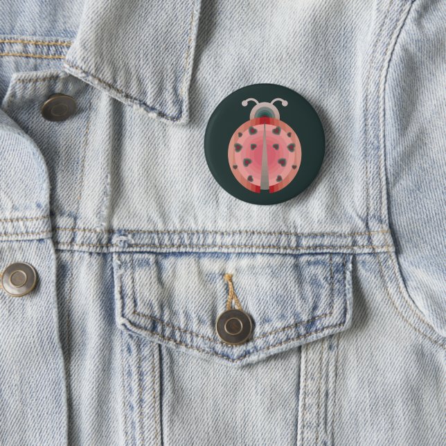 ladybug love button (In Situ)