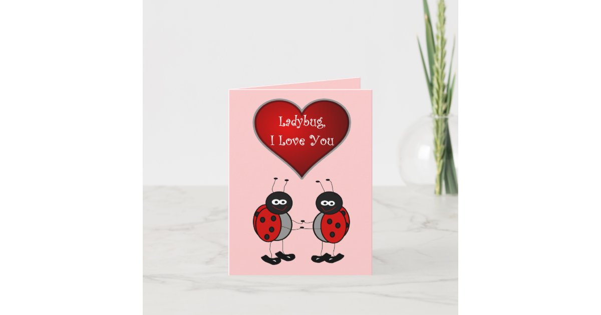 Ladybug Love Card | Zazzle
