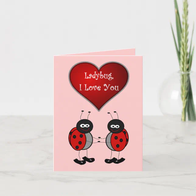 Ladybug Love Card | Zazzle