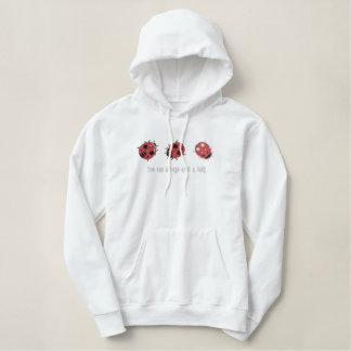 Ladybug Love Embroidered Hoodie