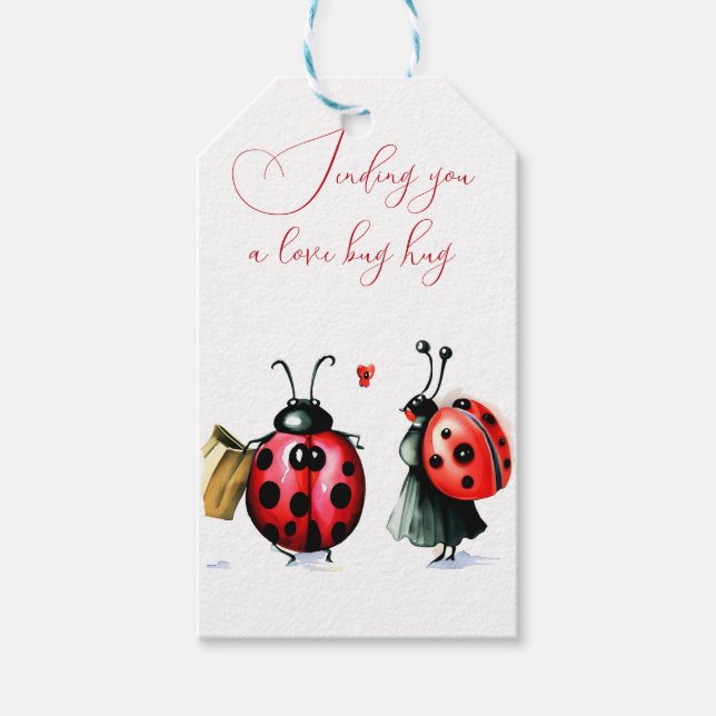 Ladybug love gift tags (Front)