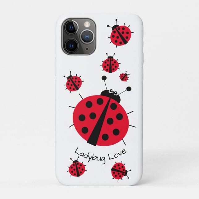 Ladybug Love Girly Fun Cute Cartoon Case-Mate iPhone Case (Back)