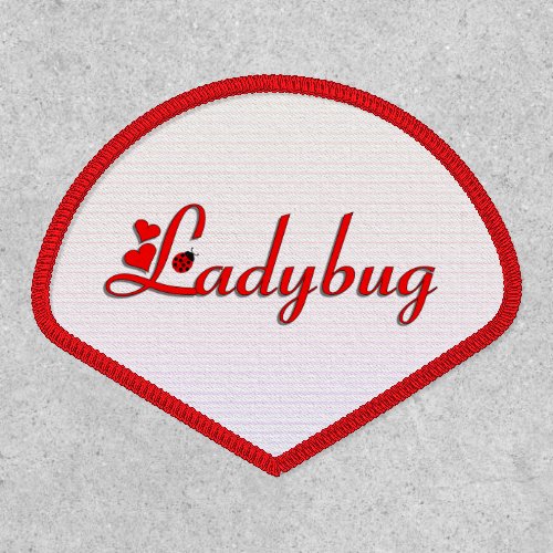 Ladybug Love Hearts Patch