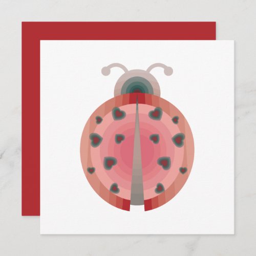 ladybug love invitation