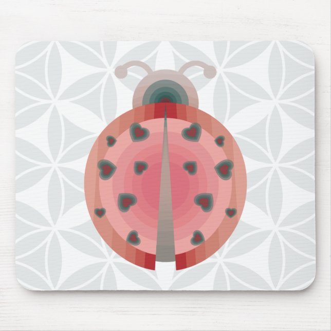 ladybug love mouse pad (Front)