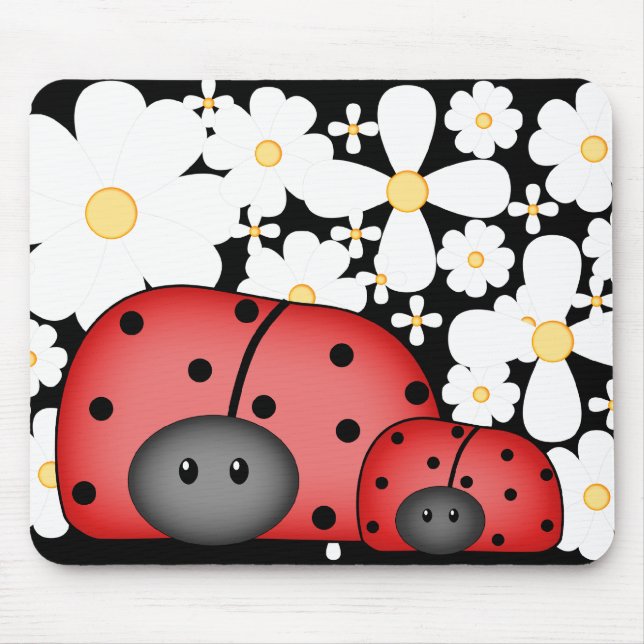 Ladybug Love Mousepad (Front)