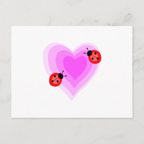 Ladybug Love Postcard