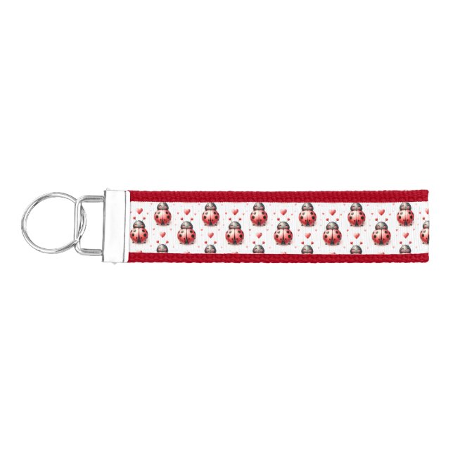 Ladybug Love Wrist Keychain (Keys on Left)
