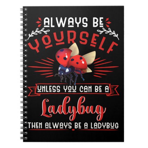 Ladybug Lover Entomologist Cute Bug Insects Notebook