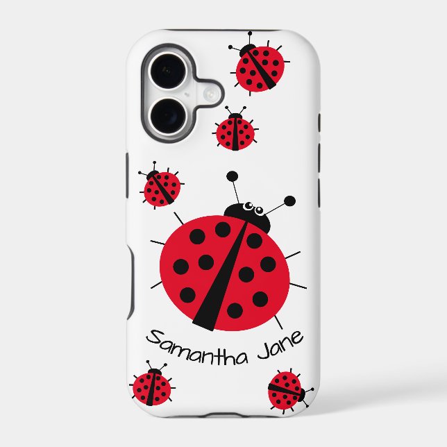 Ladybug Lover Girly Fun Cute Cartoon Case-Mate iPh Iphone Case (Back)