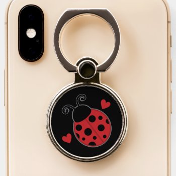 Ladybug Lover Phone Ring Stand by MainstreetShirt at Zazzle