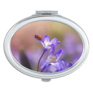 Ladybug Luck Custom Personalize Anniversaries Makeup Mirror