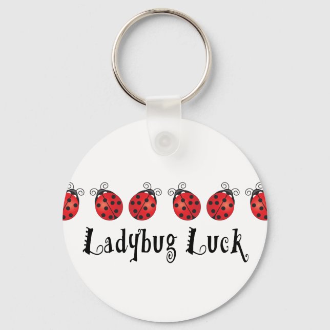 Ladybug Luck Keychain (Front)