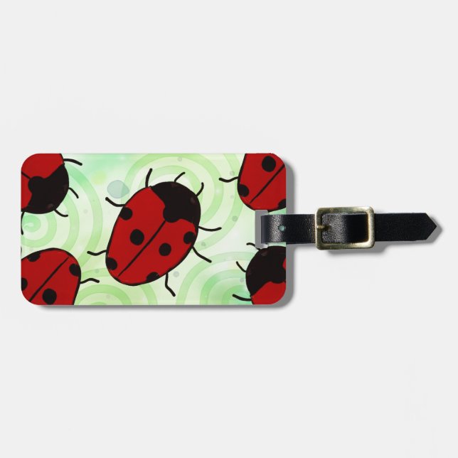 Ladybug Luggage Tag (Front Horizontal)