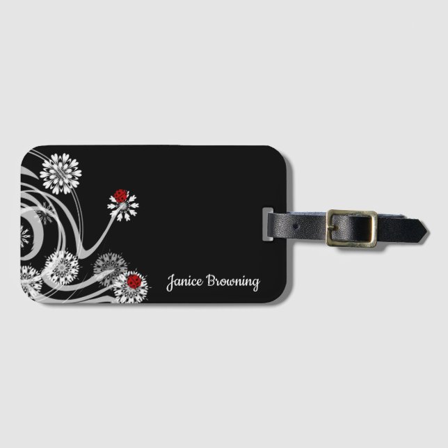Ladybug Luggage Tag (Front Horizontal)