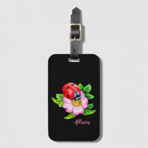 Ladybug luggage tag